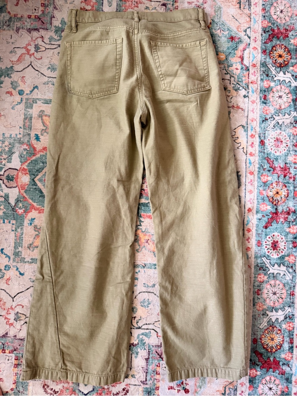 Frame Denim Olive Wide-Leg Chinos - Picture 3 of 3
